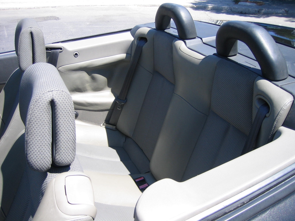 VISTA INTERIOR TRASERO RENAULT MEGANE COUPE CABRIO 1.9 DCI 120CV