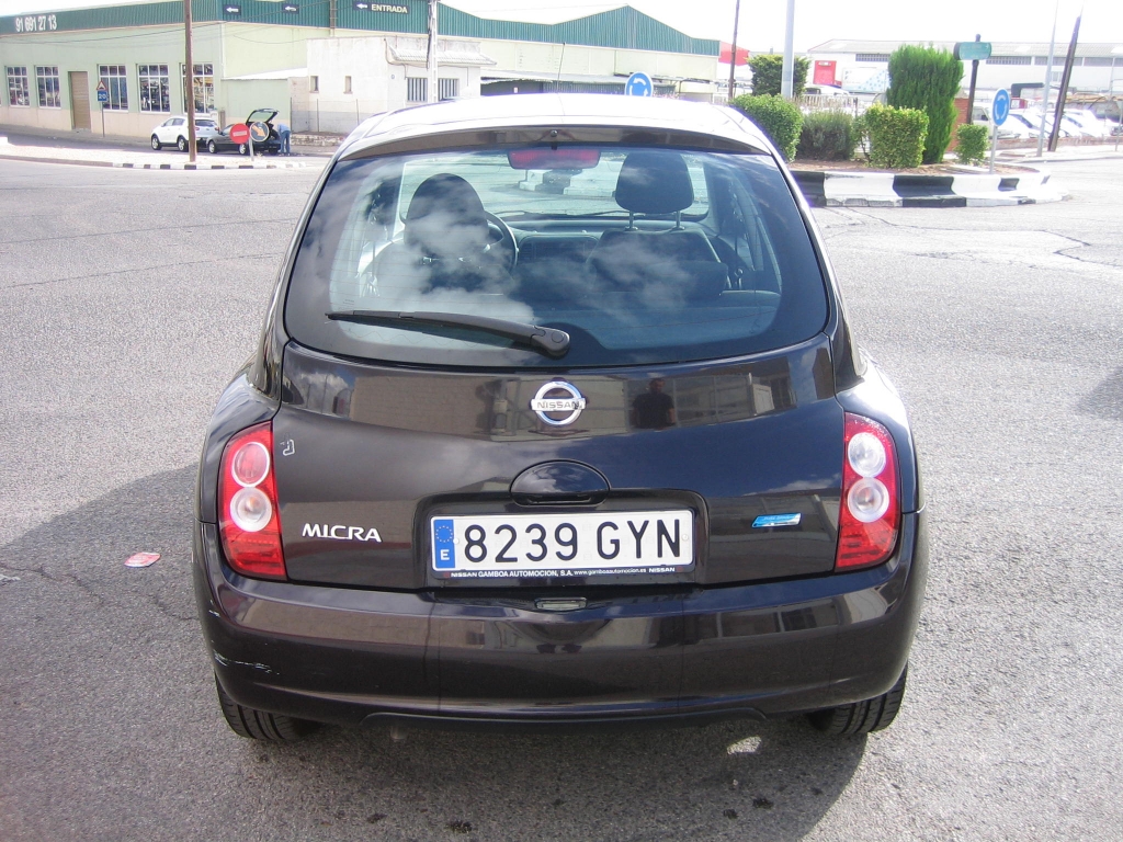 VISTA TRASERA NISSAN MICRA 1.2 GASOLINA 80CV