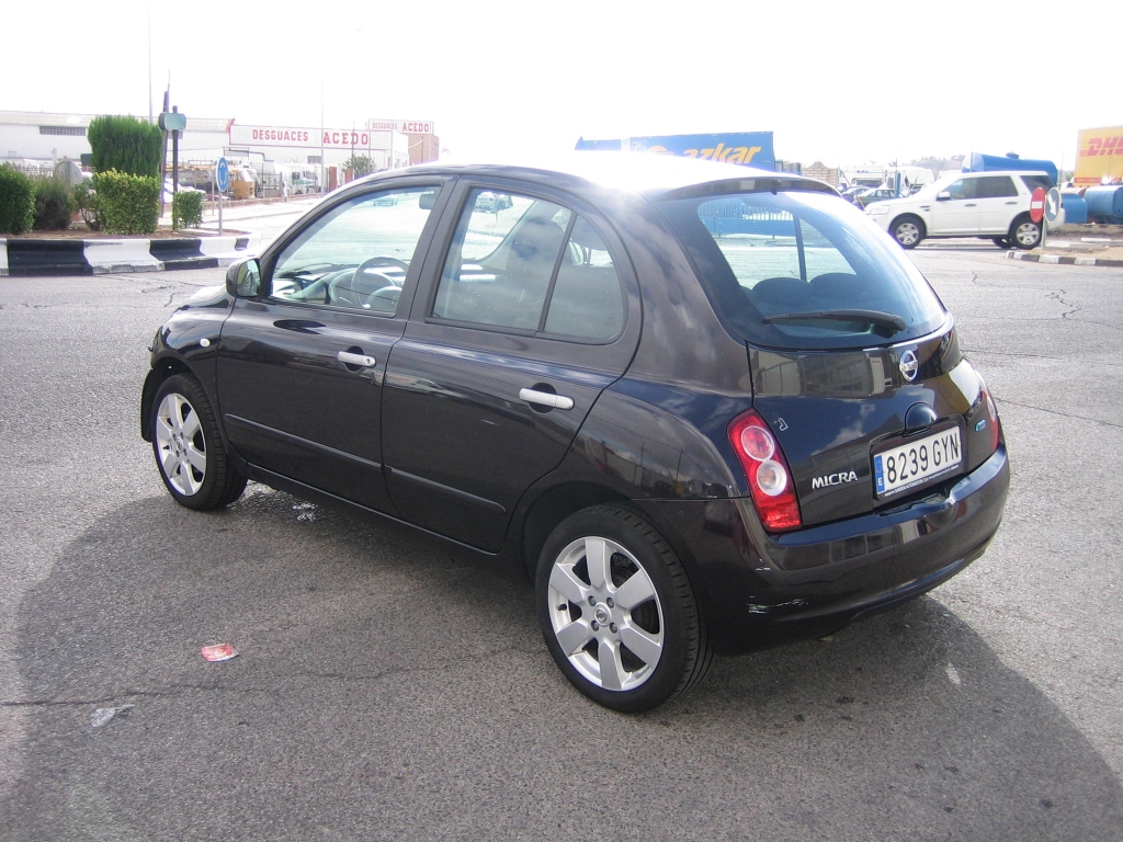 VISTA TRASERA IZQUIERDA NISSAN MICRA 1.2 GASOLINA 80CV