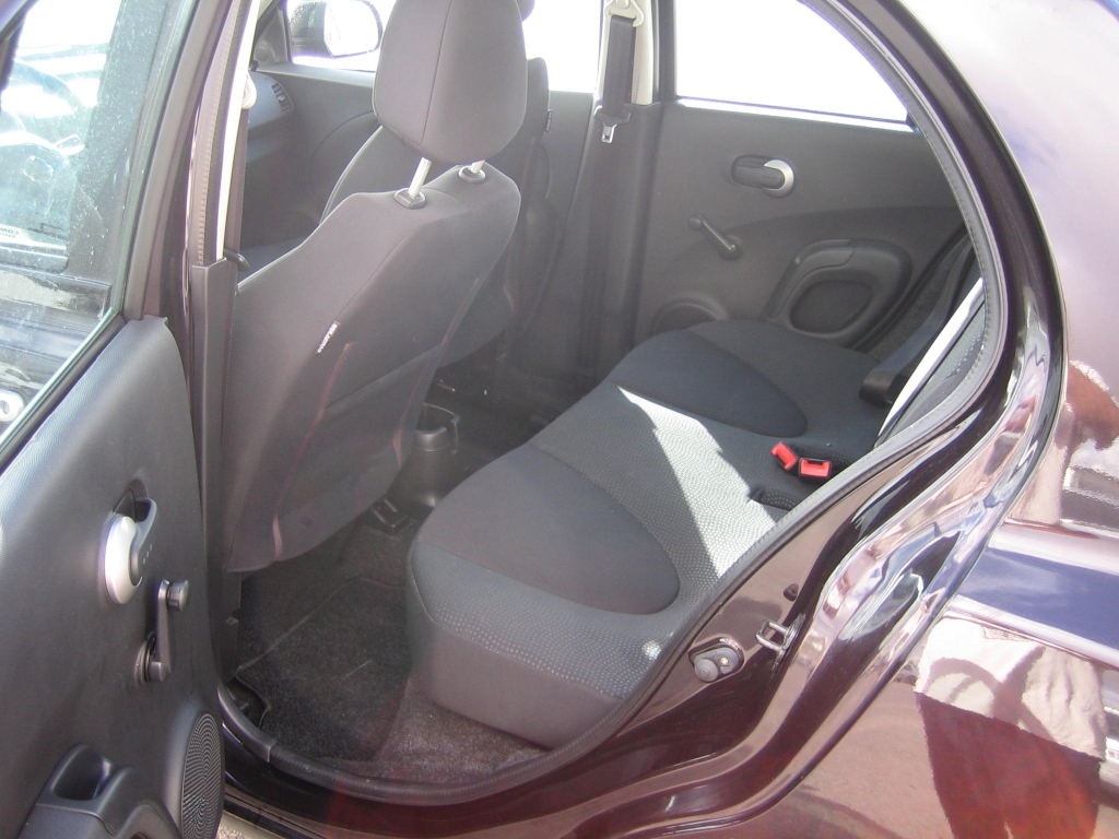 VISTA INTERIOR TRASERO NISSAN MICRA 1.2 GASOLINA 80CV