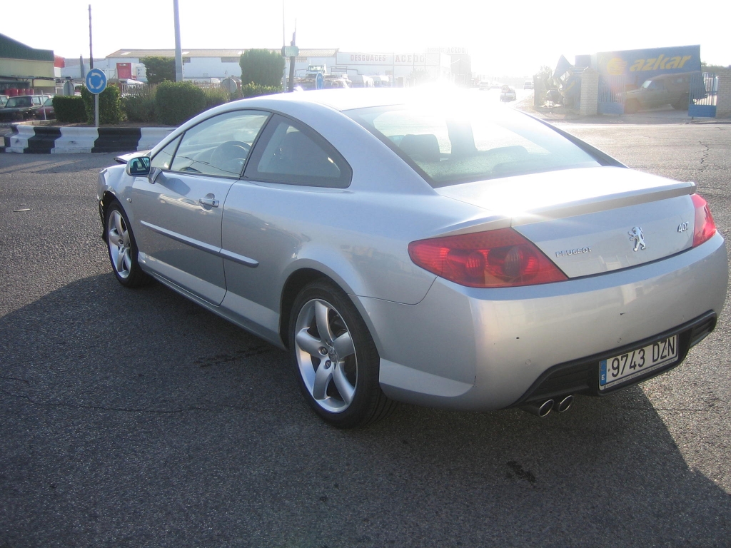 VISTA TRASERA IZQUIERDA PEUGEOT 407 COUPE 2.7 204CV AUTOMATICO