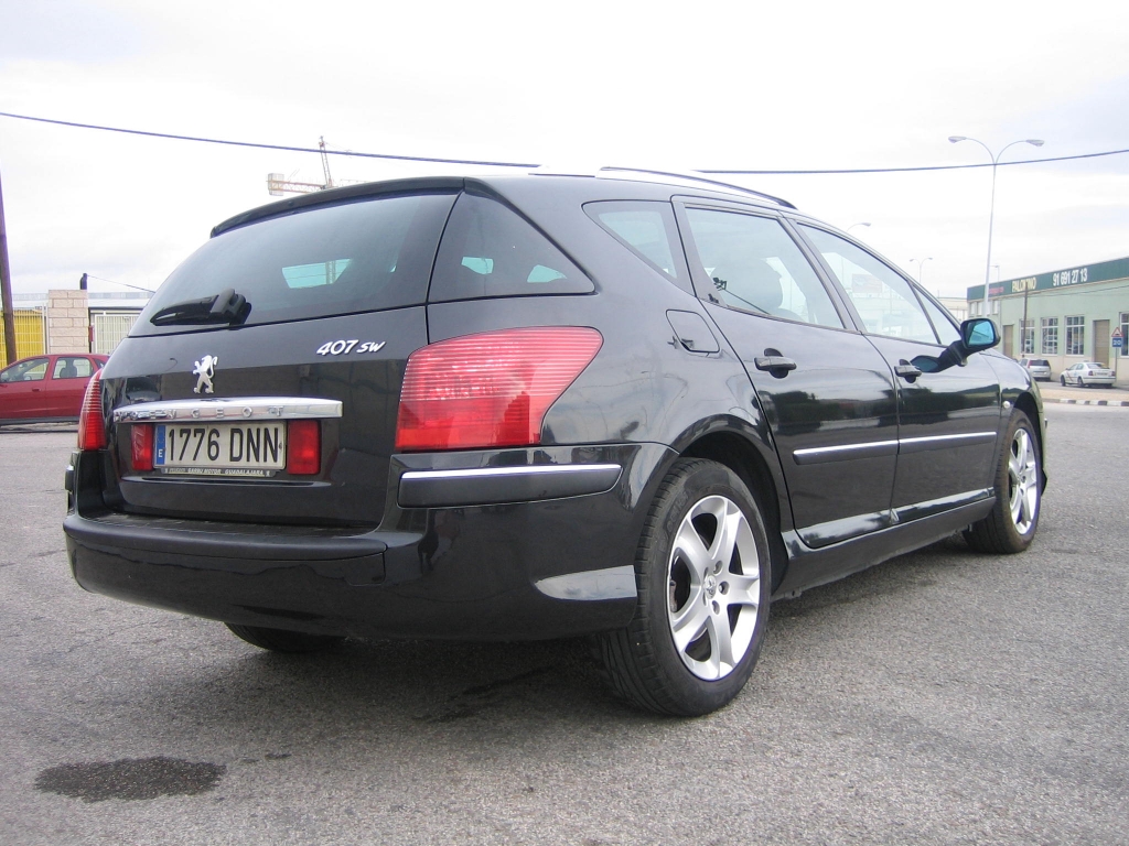 VISTA TRASERA DERECHA PEUGEOT 407 SW ST SPORT 2.0 HDI 136CV