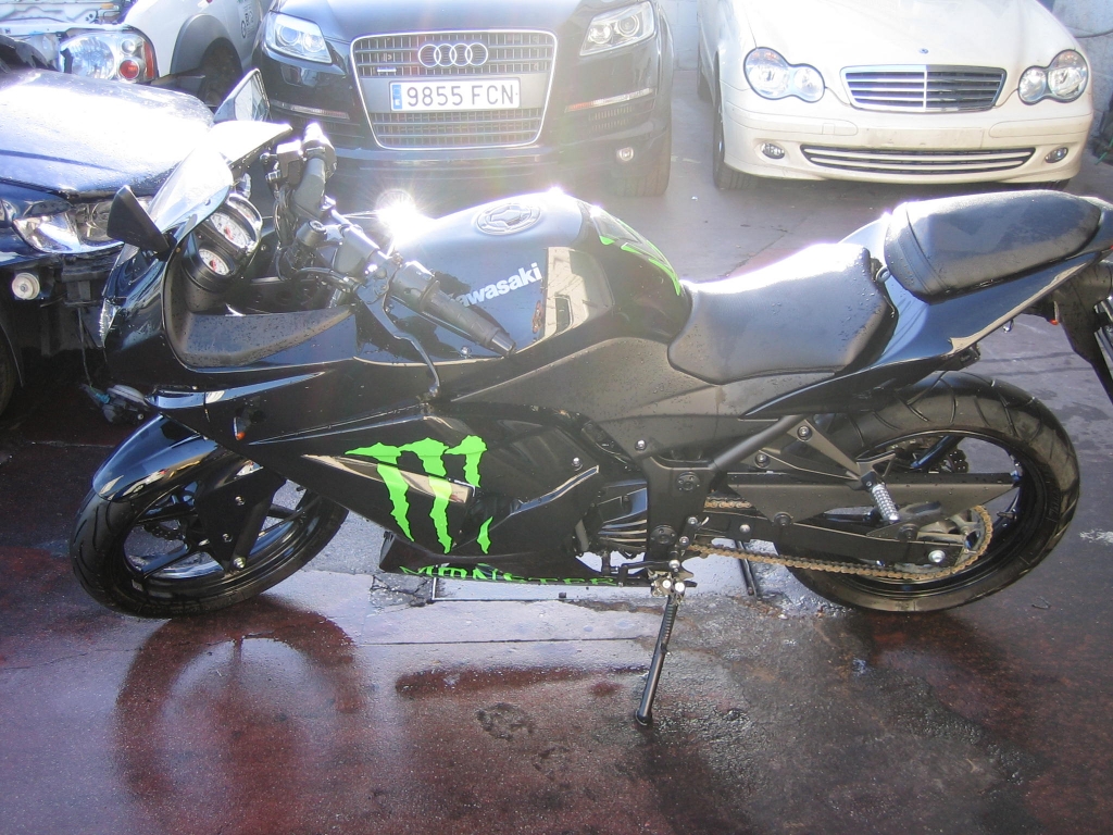 VISTA LATERAL IZQUIERDO VISTA TRASERA IZQUIERDA KAWASAKI NINJA 250R 33CV