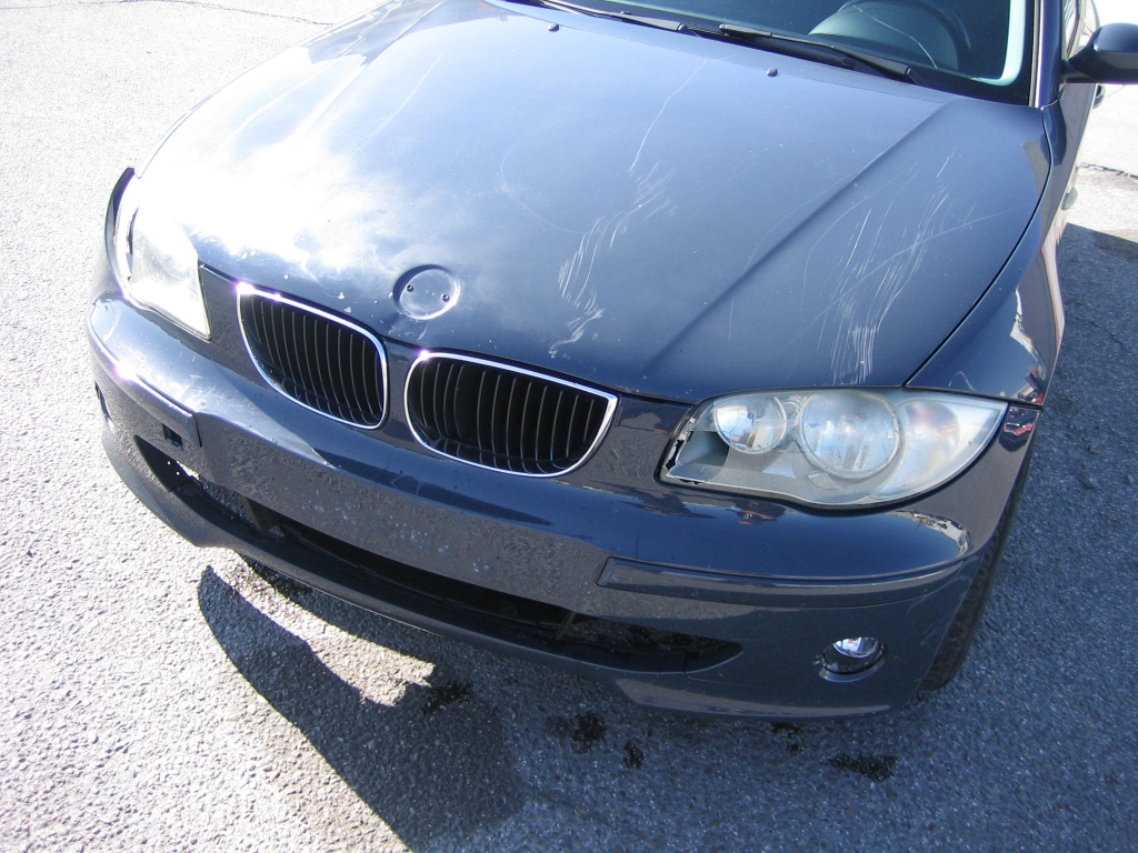 VISTA DAÑOS PARAGOLPES Y FAROS BMW 118 D 2.0 122CV