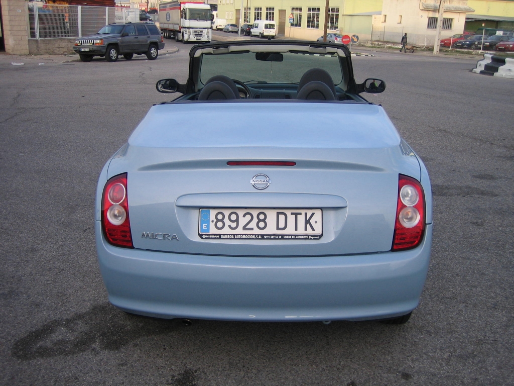 VISTA TRASERA NISSAN MICRA 1.4 I C C 88CV