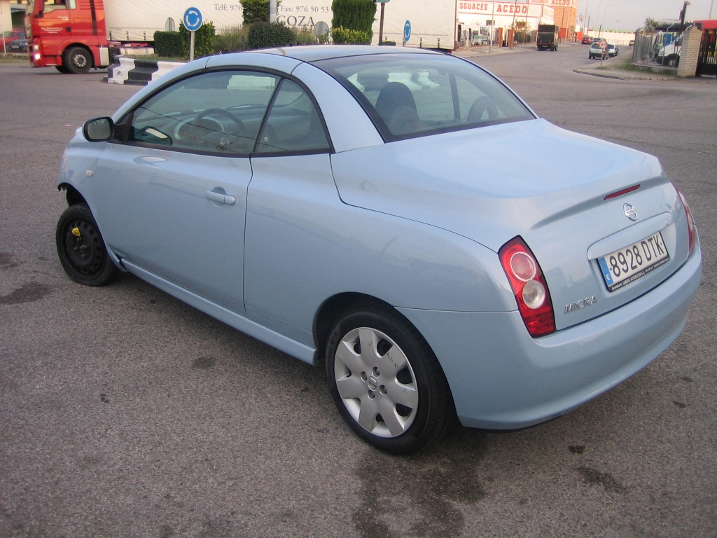 VISTA TRASERA IZQUIERDA CAPOTADO NISSAN MICRA 1.4 I C C 88CV