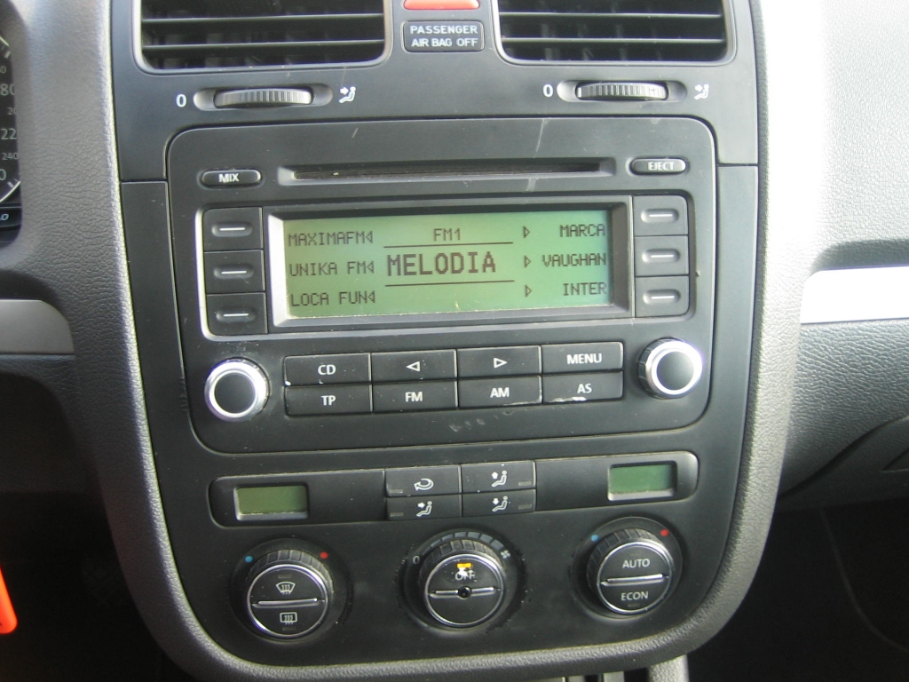 VISTA CLIMA Y CD  VOLKSWAGEN GOLF V 1.9 TDI 105CV