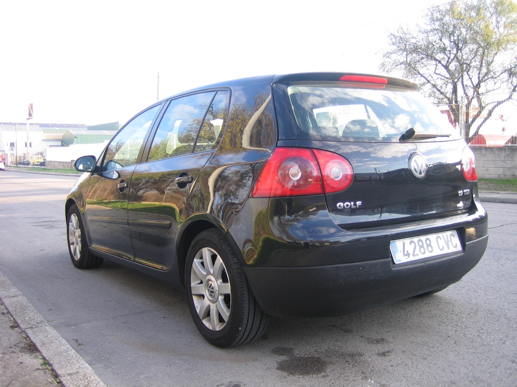 VISTA TRASERA IZQUIERDA VOLKSWAGEN GOLF V 1.9 TDI 105CV