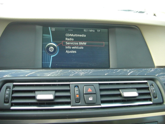 vista pantalla multi funcion BMW 520 D 2.0 177CV TOURING AUTOMATICO