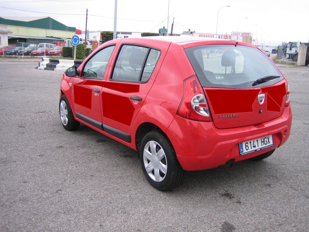 VISTA TRASERA IZQUIERDA DACIA SANDERO 1.2 I 75CV GASOLINA