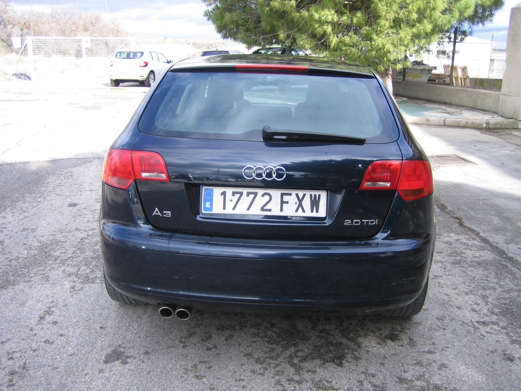 VISTA TRASERA AUDI A-3 SPORTBACK 2.0 TDI 170CV DSG