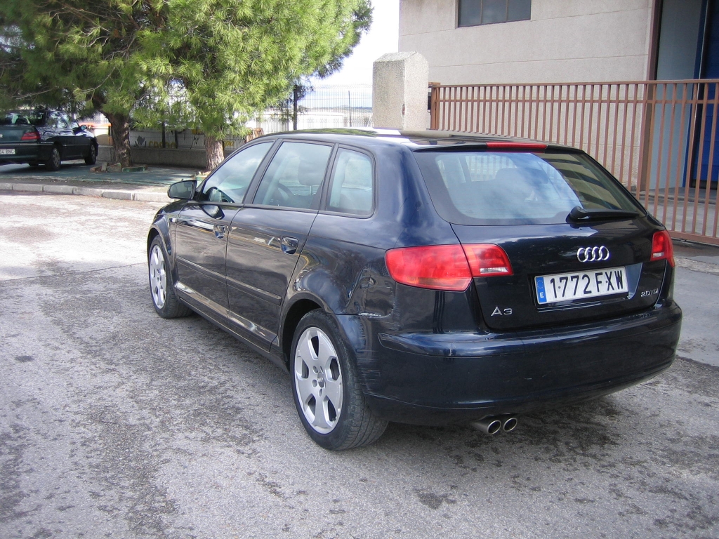VISTA TRASERA IZQUIERDA AUDI A-3 SPORTBACK 2.0 TDI 170CV DSG