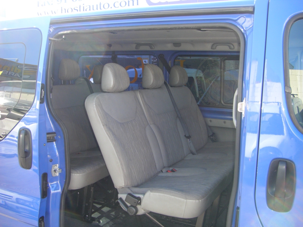 VISTA ASIENTOS 2º FILA NISSAN PRIMASTAR 2.0 DCI 114 CV 9 PLAZAS
