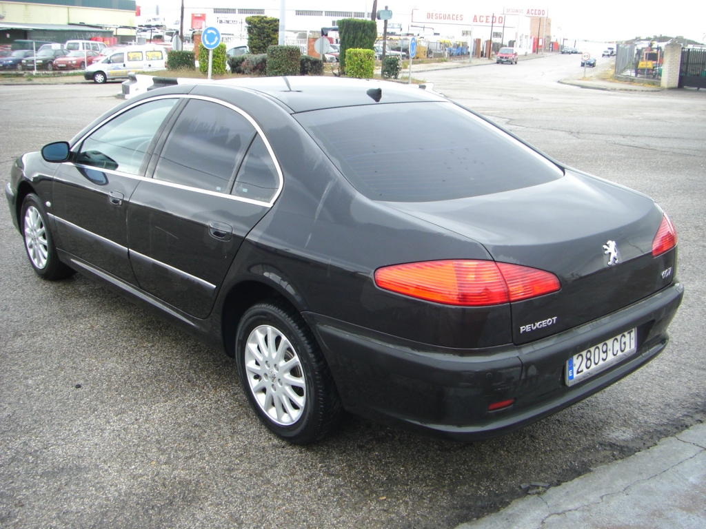 VISTA TRASERA IZQUIERDA PEUGEOT 607 2.2 HDI 133CV EBANO