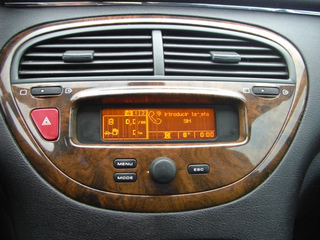 VISTA PANTALLA MULTI FUNCION VISTA INTERIOR TRASERO PEUGEOT 607 2.2 HDI 133CV EBANO