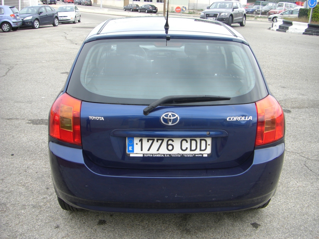 VISTA TRASERA TOYOTA COROLLA 1.6 GASOLINA 110CV