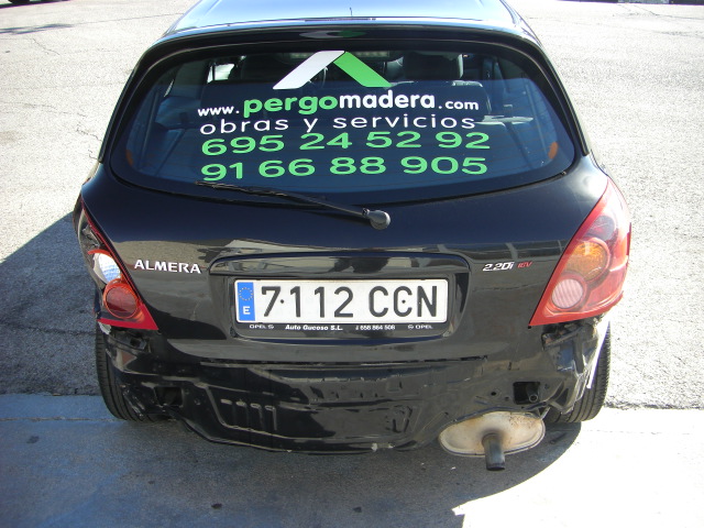 VISTA TRASERA NISSAN ALMERA 2.2 D 110CV