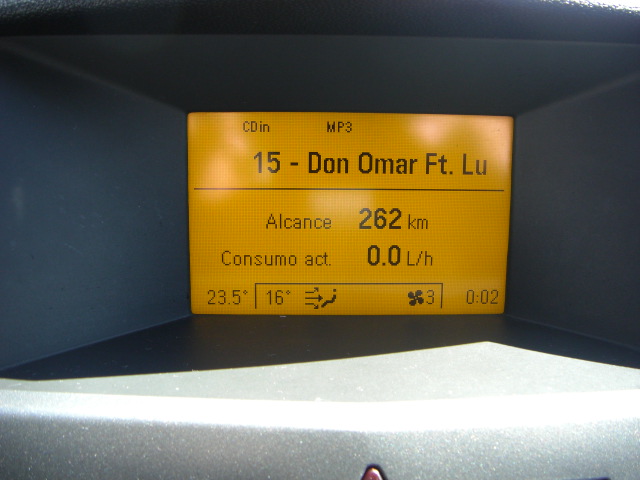 VISTA PANTALLA MULTI FUNCION OPEL ASTRA 1.6 TWINPORT GASOLINA 105CV