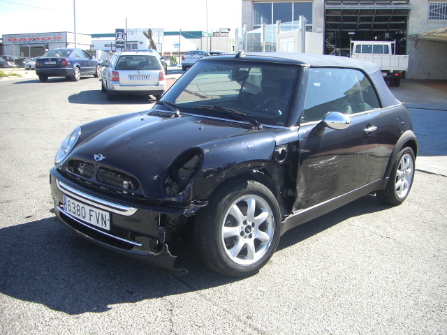 vista delantera izquierda MINI COOPER CABRIO 1.6 GASOLINA 115CV AUTOMATICO