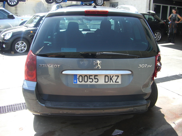 vista trasera PEUGEOT 307 SW 1.9 HDI 110CV 7PLAZAS