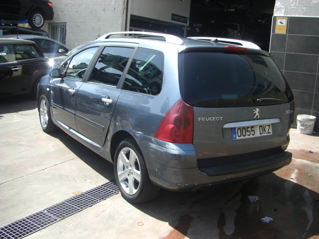 vista trasera izquierda PEUGEOT 307 SW 1.9 HDI 110CV 7PLAZAS