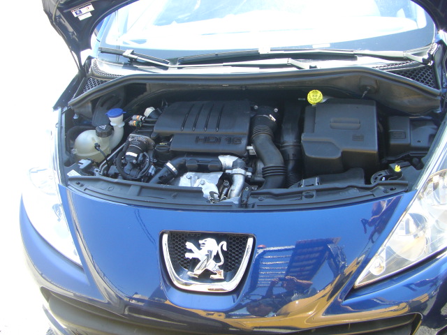 vista motor PEUGEOT 207 1.6 HDI 90CV