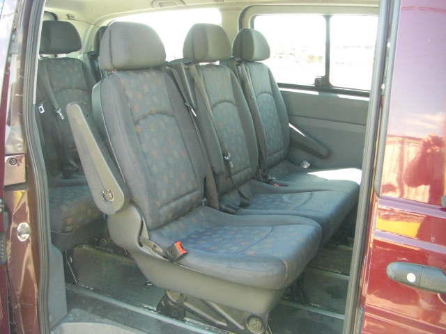 vista 2º fila asientos MERCEDES BENZ VITO 115 CDI 2.2 150CV 9PLAZAS