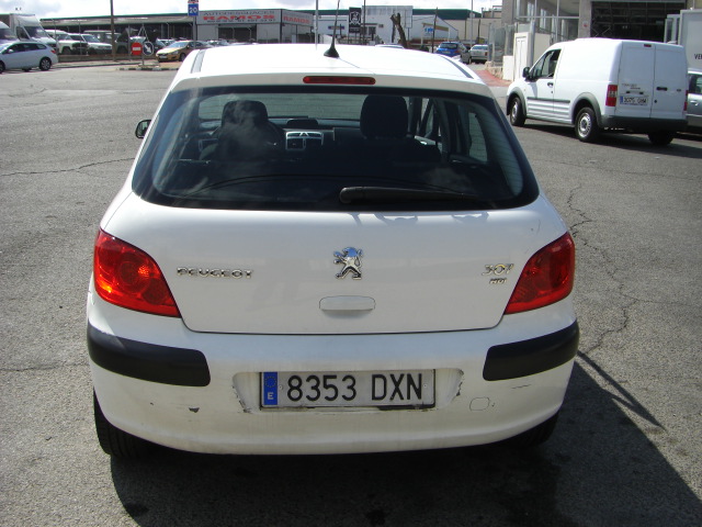 vista trasera PEUGEOT 307 X-LINE 1.6 HDI 90CV