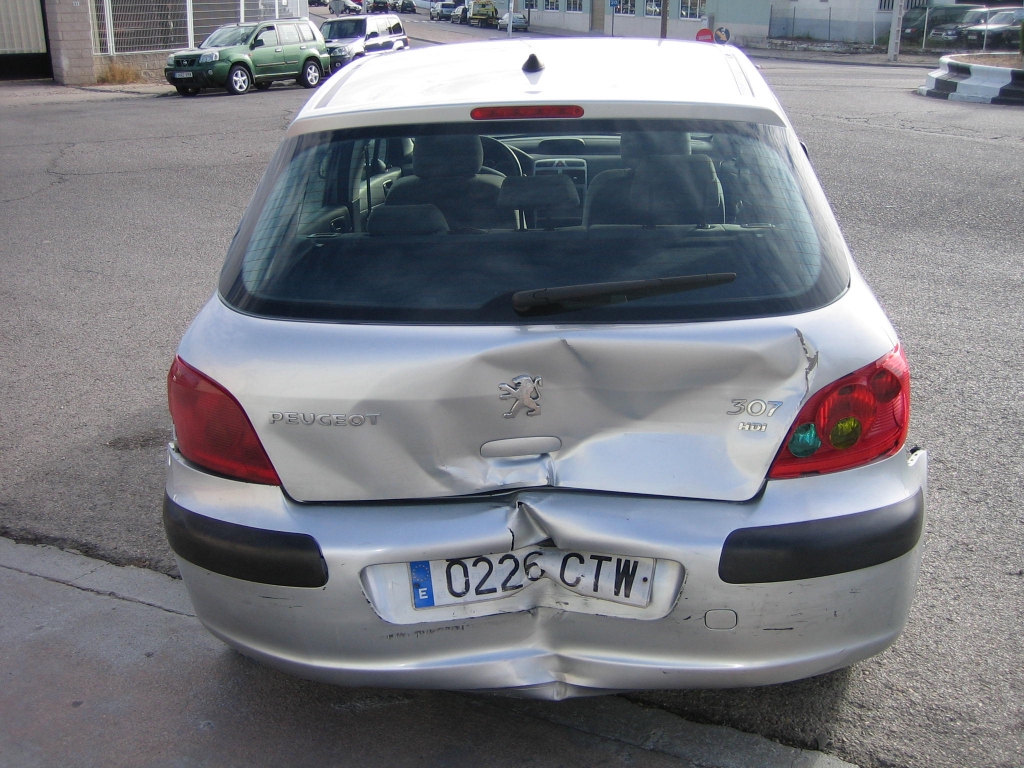 VISTA TRASERA PEUGEOT 307 2.0 HDI 90CV XR