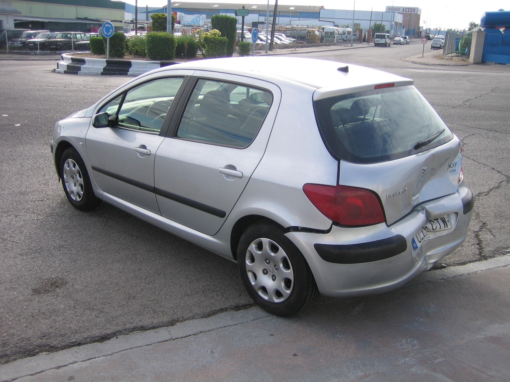 VISTA TRASERA IZQUIERDA PEUGEOT 307 2.0 HDI 90CV XR