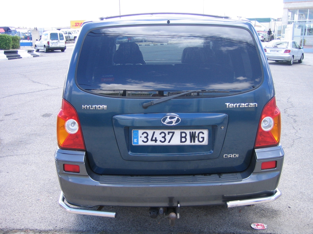 VISTA TRASERA HYNDAI TERRACAN 2.9 CRDI 150CV