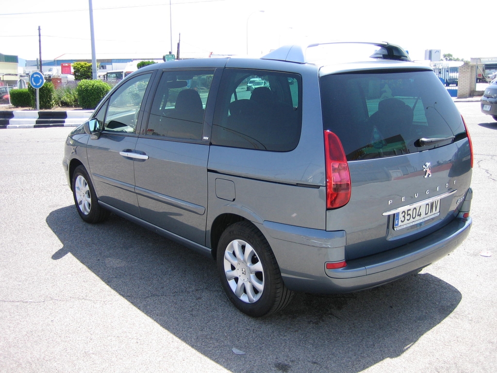 VISTA TRASERA IZQUIERDA PEUGEOT 807 2.2 HDI 130CV 8 PLAZAS