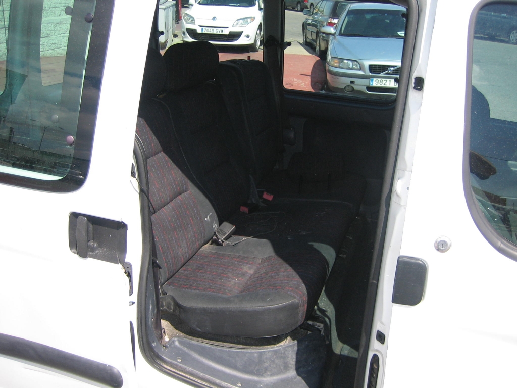 VISTA ASIENTOS TRASEROS CITROEN BERLINGO 1.9 D 70CV