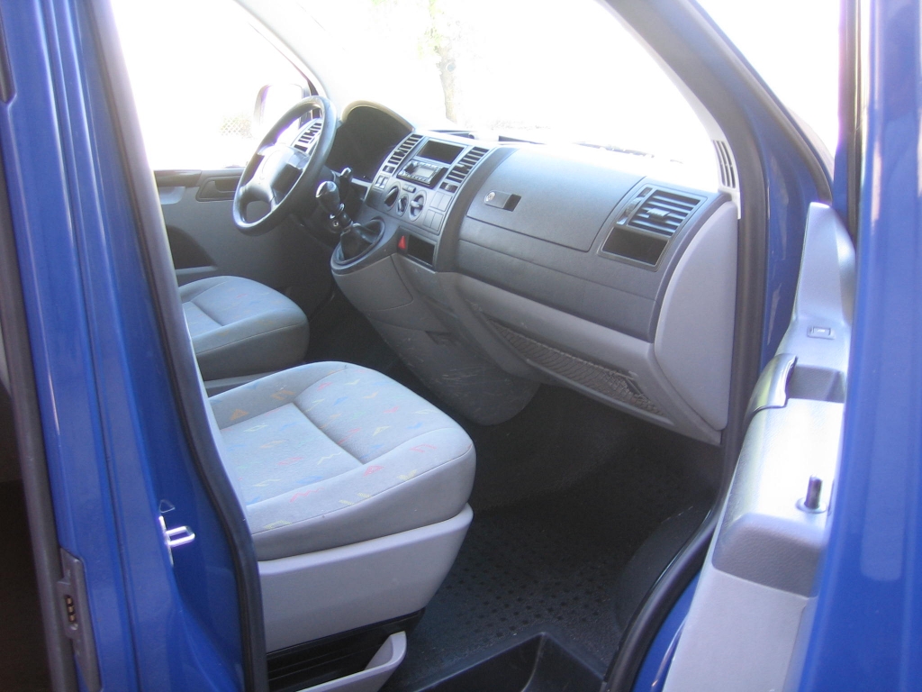 VISTA INTERIOR DERECHO VOLSWAGEN TRANSPORTER 1.9 TDI 105CV 9 PLAZAS