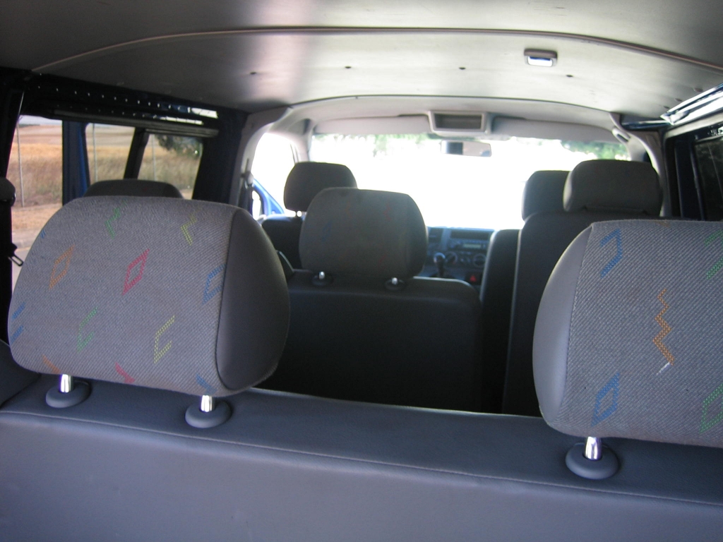 VISTA INTERIOR VOLSWAGEN TRANSPORTER 1.9 TDI 105CV 9 PLAZAS