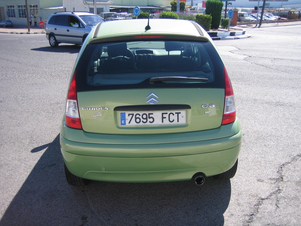 VISTA TRASERA CITROEN C-3 1.4 HDI 70CV
