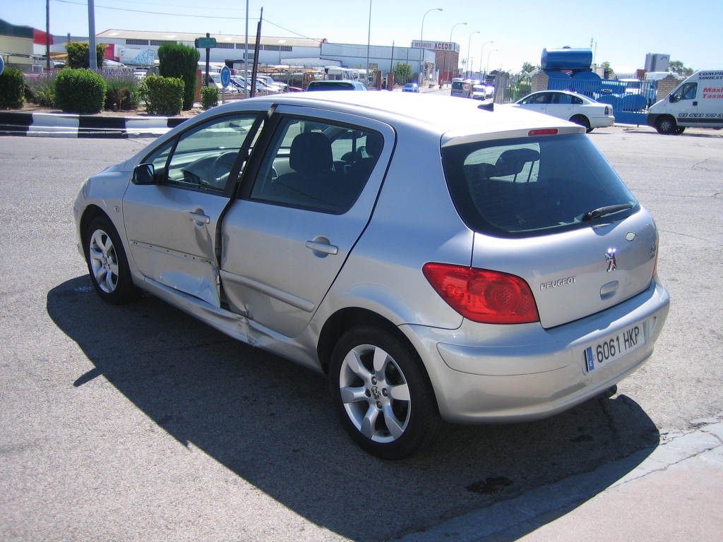VISTA TRASERA IZQUIERDA PEUGEOT 307 1.6 HDI 110CV