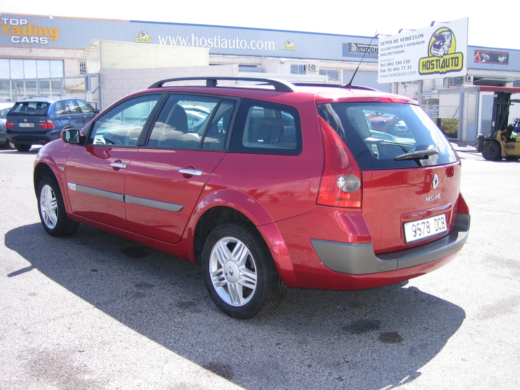 VISTA TRASERA IZQUIERDA RENAULT MEGANE 1.9 DCI 120CV GRAND TOUR